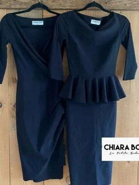 Two Chiara Boni Black Dresses (2) Size 2 & 4
